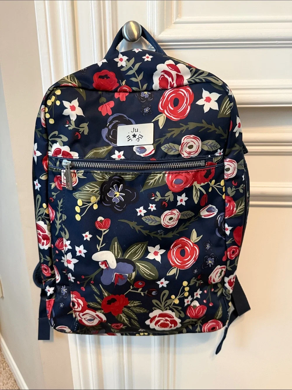 Ju-Ju-Be Kids Floral Backpack in Navy, Red, White, Green